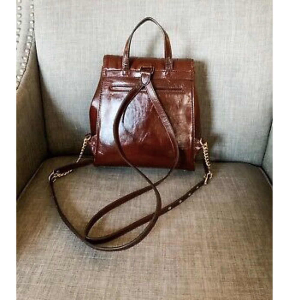 NWT Michael Kors Medium Oxblood Leather Backpack - Picture 7 of 8